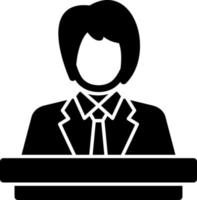 Director Female Vector Icon Design