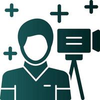 Movie Making Vector Icon Design