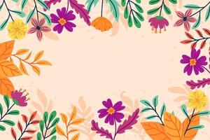 Spring Flowers Background vector