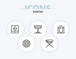 Interior Line Icon Pack 5 Icon Design. . decor. . stage vector