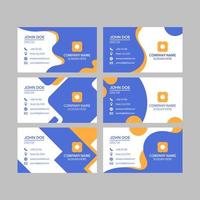 Modern Flat Business Card Template vector
