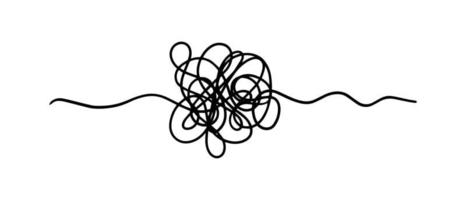 hand drawn of tangle scrawl sketch. Abstract scribble, Vector illustration.