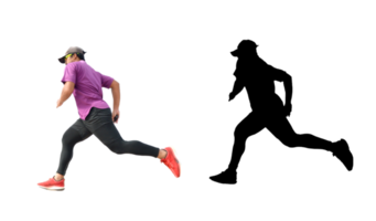 Athletic man jumping png