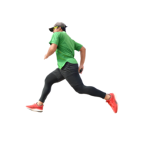 Athletic man jumping png