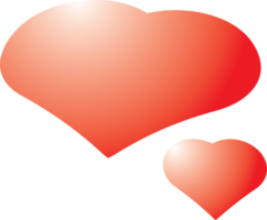 The red heart png image for love content