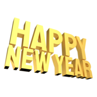 The gold happy new year png image