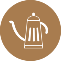 The cafe icon for menu or hot drink and food concept png