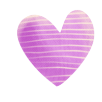 The pink heart drawing png image