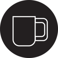 l'icône du café pour le menu ou le concept de boisson chaude et de nourriture png