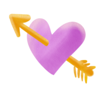 le coeur rose dessin image png