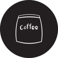 The cafe icon for menu or hot drink and food concept png