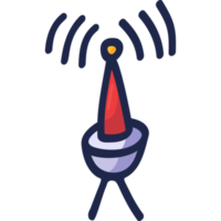 Antennen-Doodle-Symbol png