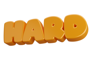 texto de palabra 3d duro png