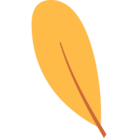 flache Blattsymbolhand gezeichnet png