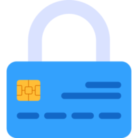 cartão de crédito cadeado png