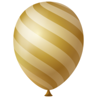 wit goud 3d helium lucht ballon png