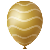 wit goud 3d helium lucht ballon png