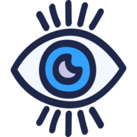 ícone de rabisco de olho png