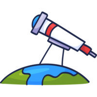 telescopio, garabato, icono png