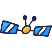satellite doodle icon png