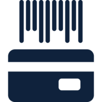 tarjeta de crédito con código de barras png