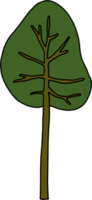 Einfachheit Baum Freihandzeichnen flaches Design. png