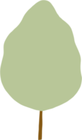 árbol de simplicidad dibujo a mano alzada diseño plano. png