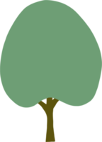 semplicità albero a mano libera disegno piatto design. png