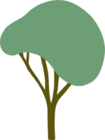 Einfachheit Baum Freihandzeichnen flaches Design. png