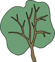 simplicity tree freehand drawing flat design. png