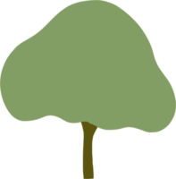 árbol de simplicidad dibujo a mano alzada diseño plano. png