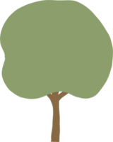 Einfachheit Baum Freihandzeichnen flaches Design. png