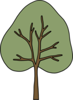 simplicity tree freehand drawing flat design. png