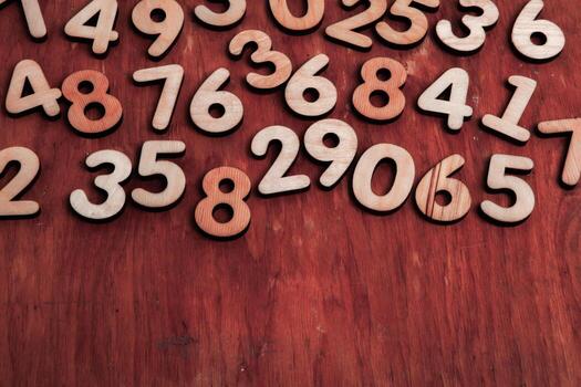 Background of numbers. from zero to nine. Numbers texture. Finance data concept. Mathematic. Seamless pattern with numbers. financial crisis concept. Business success. photo