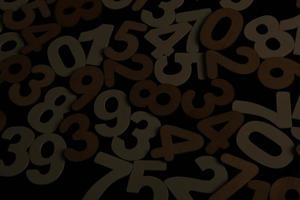 Background of numbers. from zero to nine. Numbers texture. Finance data concept. Mathematic. Seamless pattern with numbers. financial crisis concept. Business success. photo