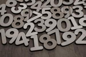 Background of numbers. from zero to nine. Numbers texture. Finance data concept. Mathematic. Seamless pattern with numbers. financial crisis concept. Business success. photo