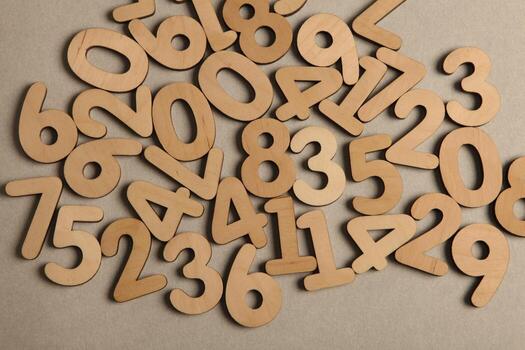 Background of numbers. from zero to nine. Numbers texture. Finance data concept. Mathematic. Seamless pattern with numbers. financial crisis concept. Business success. photo