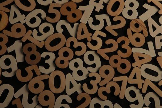 Background of numbers. from zero to nine. Numbers texture. Finance data concept. Mathematic. Seamless pattern with numbers. financial crisis concept. Business success. photo