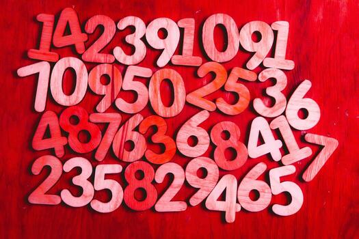 Background of numbers. from zero to nine. Numbers texture. Finance data concept. Mathematic. Seamless pattern with numbers. financial crisis concept. Business success. photo