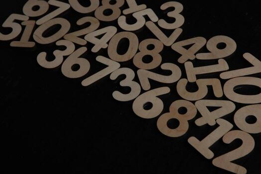 Background of numbers. from zero to nine. Numbers texture. Finance data concept. Mathematic. Seamless pattern with numbers. financial crisis concept. Business success. photo