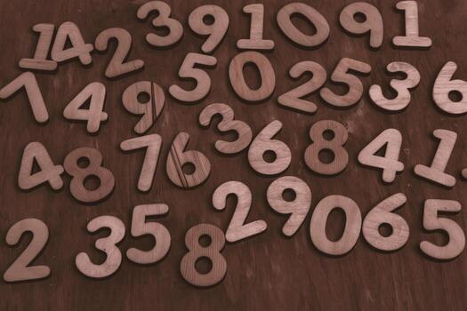 fondo de números. de cero a nueve. textura de números. concepto de datos financieros. matemático patrón sin costuras con números. concepto de crisis financiera. Éxito en el negocio. foto