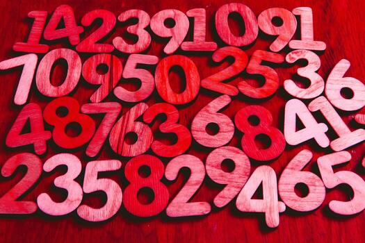 Background of numbers. from zero to nine. Numbers texture. Finance data concept. Mathematic. Seamless pattern with numbers. financial crisis concept. Business success. photo
