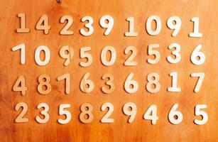 Background of numbers. from zero to nine. Numbers texture. Finance data concept. Mathematic. Seamless pattern with numbers. financial crisis concept. Business success. photo