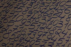 Background of numbers. from zero to nine. Numbers texture. Finance data concept. Mathematic. Seamless pattern with numbers. financial crisis concept. Business success. photo