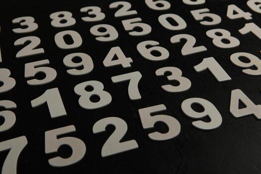 Background of numbers. from zero to nine. Numbers texture. Finance data concept. Mathematic. Seamless pattern with numbers. financial crisis concept. Business success. photo