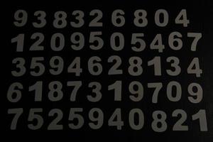 Background of numbers. from zero to nine. Numbers texture. Finance data concept. Mathematic. Seamless pattern with numbers. financial crisis concept. Business success. photo