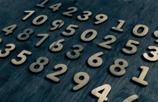 Background of numbers. from zero to nine. Numbers texture. Finance data concept. Mathematic. Seamless pattern with numbers. financial crisis concept. Business success. photo