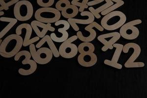 Background of numbers. from zero to nine. Numbers texture. Finance data concept. Mathematic. Seamless pattern with numbers. financial crisis concept. Business success. photo