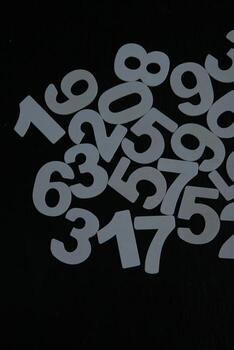 Background of numbers. from zero to nine. Numbers texture. Finance data concept. Mathematic. Seamless pattern with numbers. financial crisis concept. Business success. photo