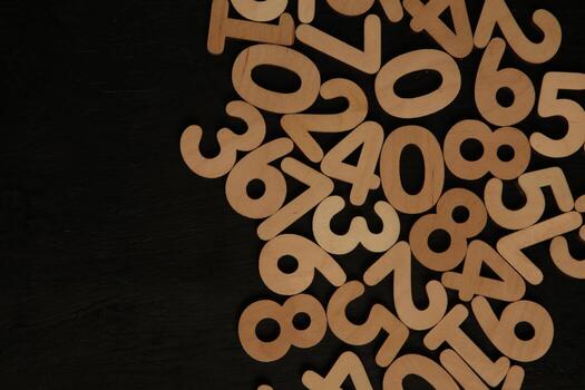 Background of numbers. from zero to nine. Numbers texture. Finance data concept. Mathematic. Seamless pattern with numbers. financial crisis concept. Business success. photo